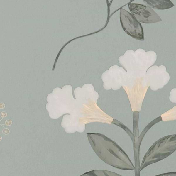 Botanical Stripe-Wallpaper-Liberty-Pewter-Roll-07211001K-Selected Wallpapers