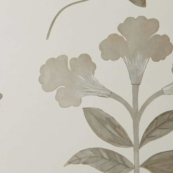 Botanical Stripe-Wallpaper-Liberty-Pewter White-Roll-07211001M-Selected Wallpapers
