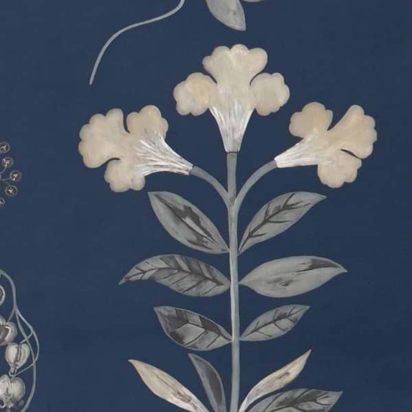 Botanical Stripe-Behang-Liberty-Pewter Blue-Rol-07211001N-Selected Wallpapers