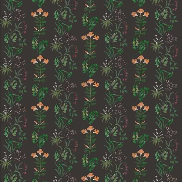 Botanical Stripe-Wallpaper-Liberty-Selected Wallpapers