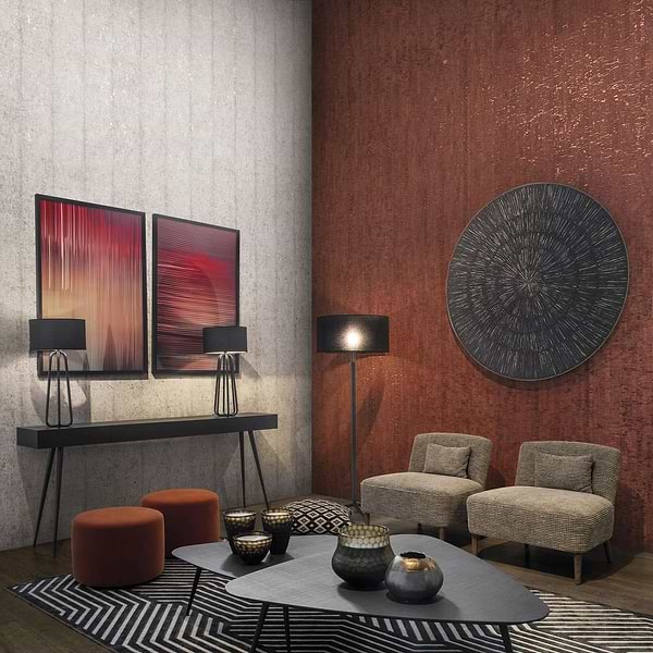 Calligraphy-wallpaper-Omexco by Arte-Selected Wallpapers
