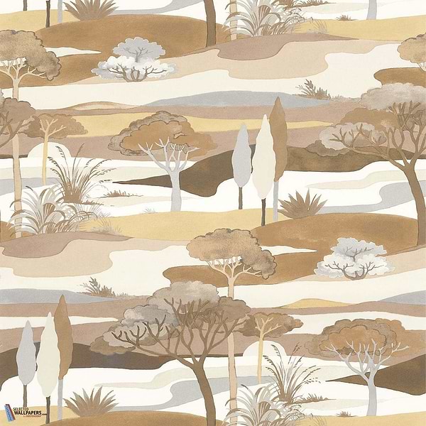 Cap Ferret-Wallpaper-Casamance-Sable/Latte-Roll-75870100-Selected Wallpapers