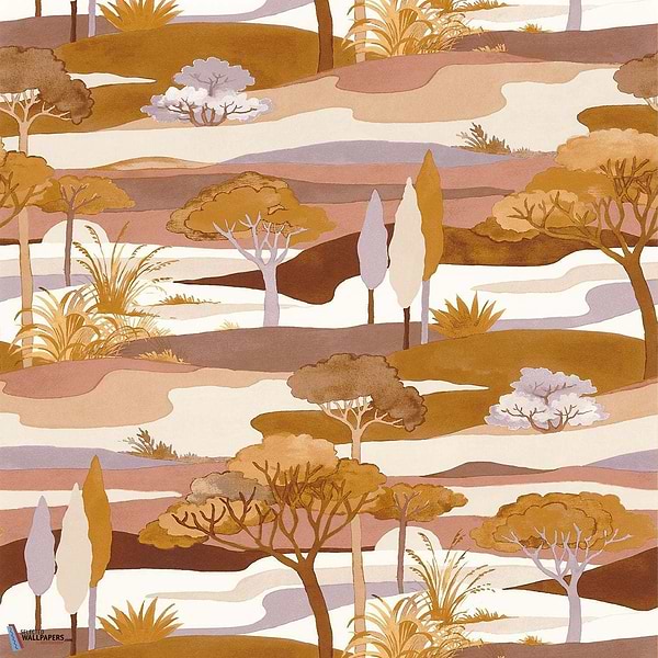 Cap Ferret-Wallpaper-Casamance-Ocre/Nude-Roll-Selected Wallpapers