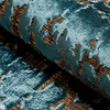 Caribou-Wallpaper-Dutch Walltextile Company-Petrol Green-Meter (M1)-DWC_cari_34-Selected Wallpapers