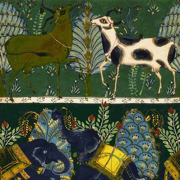 Carnaval-Wallpaper-Mind the Gap-Green-300 cm (standaard)-WP20611-Selected Wallpapers