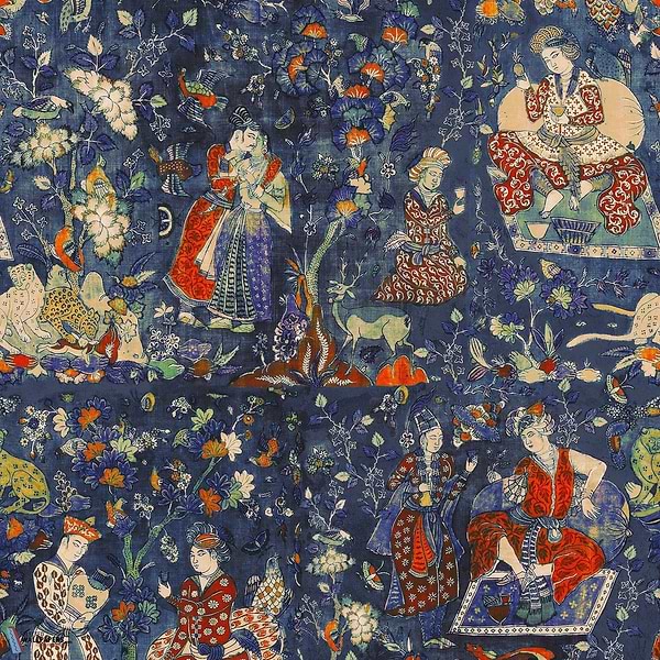 Carnival of Maghreb-Tapete-Mind the Gap-Indigo-300 cm (standaard)-WP20743-Selected Wallpapers