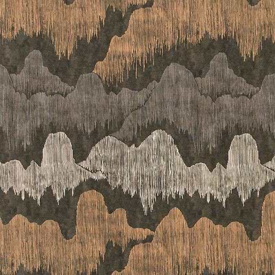 Cascadia fabric-Kelly Wearstler-Noir-Meter (M1)-GWF-3755.811-Selected Wallpapers