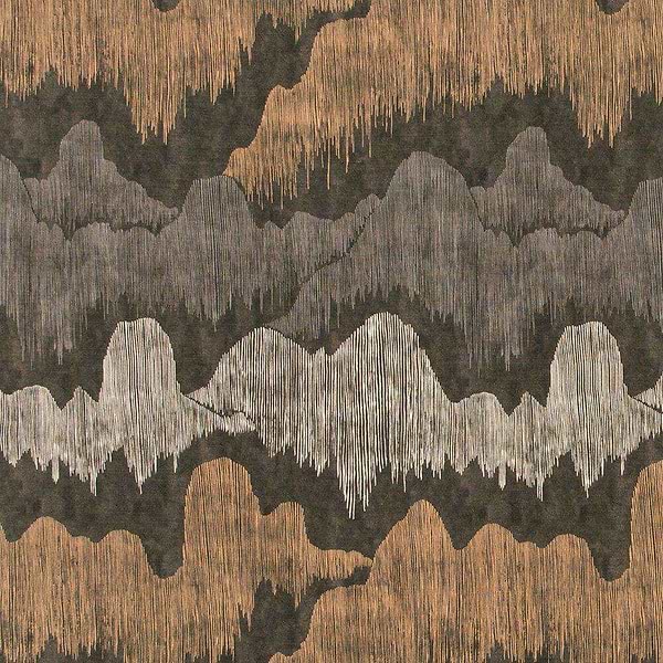 Cascadia fabric-Kelly Wearstler-Noir-Meter (M1)-GWF-3755.811-Selected Wallpapers
