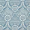 Chamomile-Tapete-Thibaut-Blue and White-Rolle-T14314-Selected Wallpapers