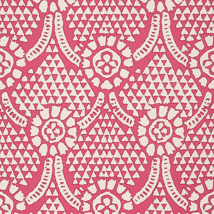 Chamomile-Wallpaper-Thibaut-Pink-Roll-T14316-Selected Wallpapers