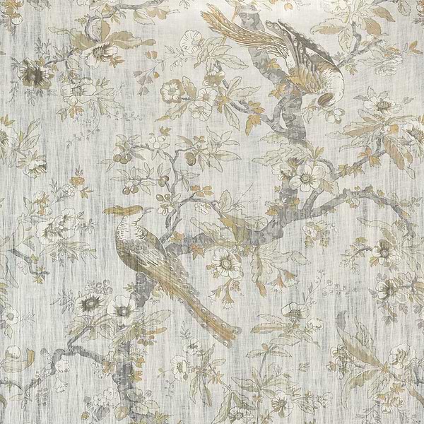 Chintz Lustre-Tapete-Zoffany-Quartz Grey-Meter (M1)-313013-Selected Wallpapers