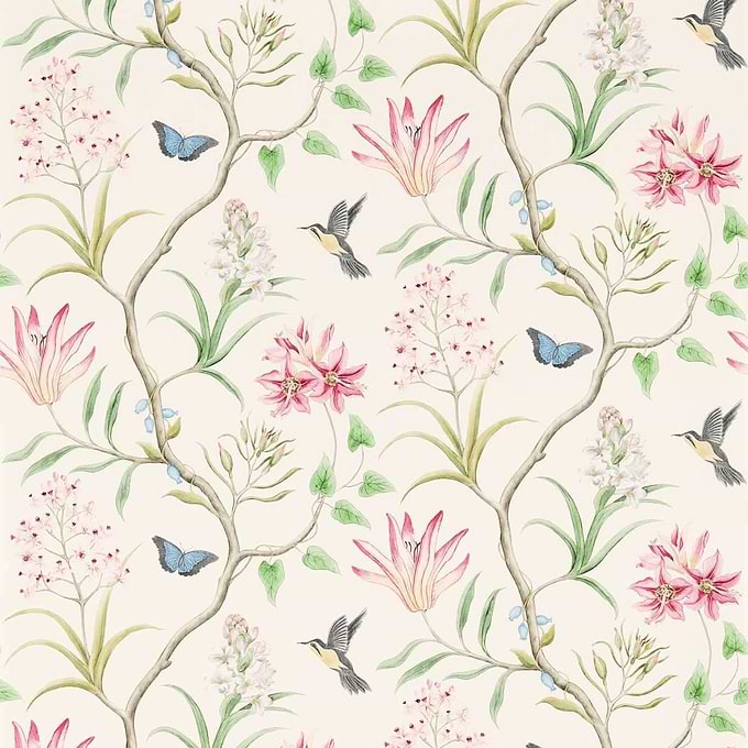 Clementine-Tapete-Sanderson-Chintz-Rolle-213388-Selected Wallpapers
