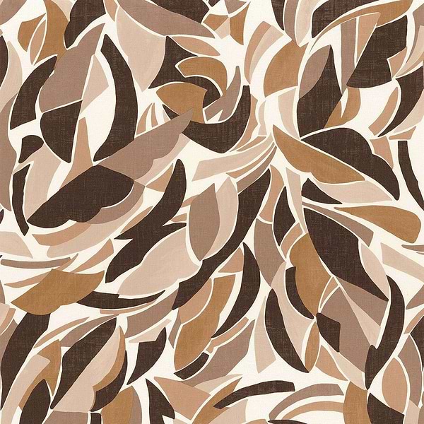 Collage-Wallpaper-Casamance-Blanc/Chocolat-Roll-75553568-Selected Wallpapers