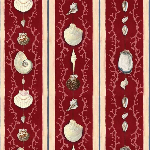 Coquillage-wallpaper-Mind the Gap-Samba Red-300 cm (standaard)-WP20573-Selected Wallpapers