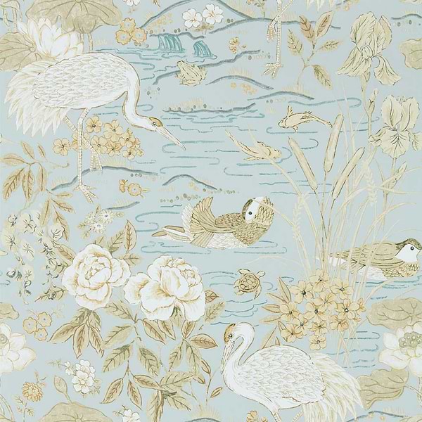Crane & Frog-Behang-Sanderson-Sky-Rol-217125-Selected Wallpapers