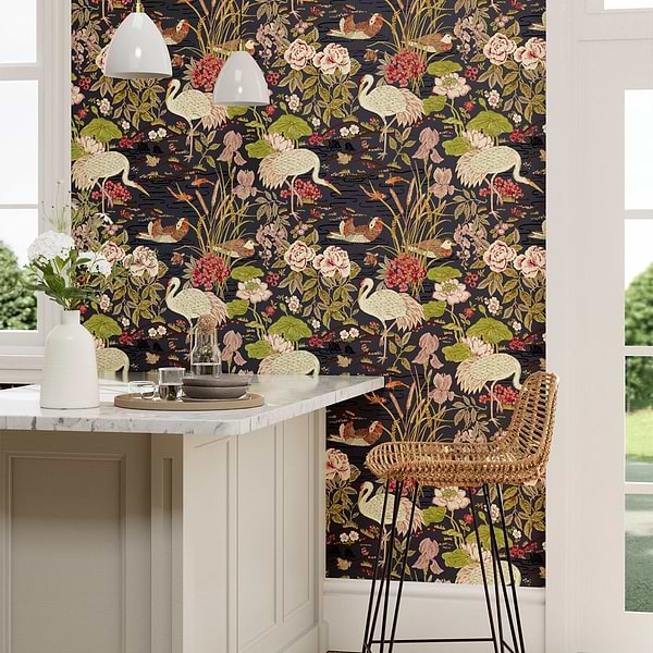 Crane & Frog-Behang-Sanderson-Selected Wallpapers
