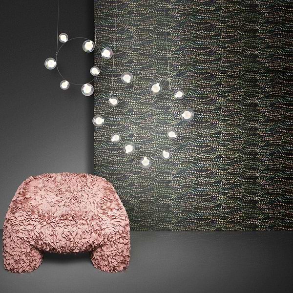 Dandelion Cranes-Wallpaper-Moooi-Selected Wallpapers