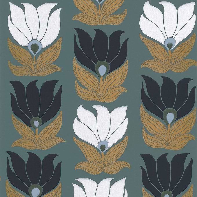 Dauphine-Behang-Casamance-Vert de Gris-Rol-75690814-Selected Wallpapers