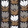 Dauphine-Tapete-Casamance-Noire-Rolle-75691120-Selected Wallpapers