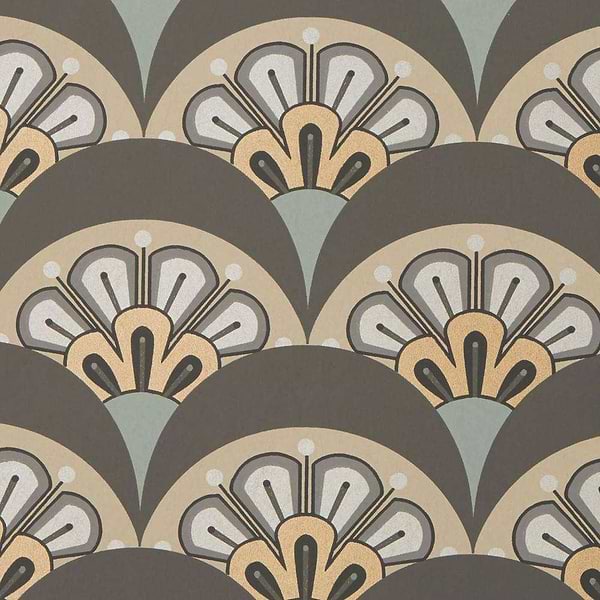 Deco Scallop-Tapete-Liberty-Pewter-Rolle-07241001N-Selected Wallpapers