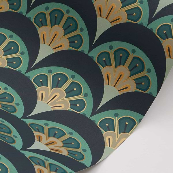Deco Scallop-Wallpaper-Liberty-Selected Wallpapers