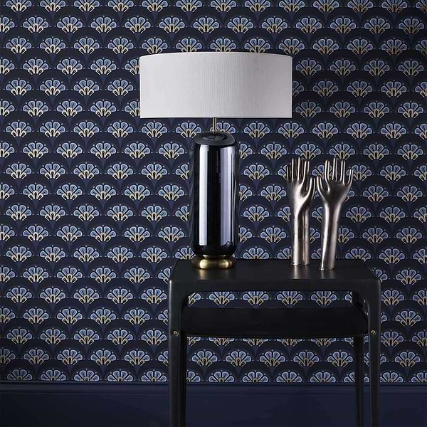 Deco Scallop-Wallpaper-Liberty-Selected Wallpapers
