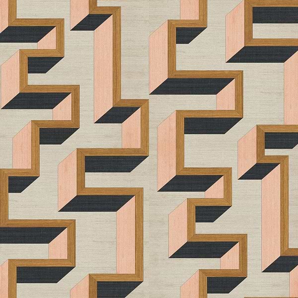 Detour-Tapete-Arte-Copper Pink-Meter (M1)-72702-Selected Wallpapers