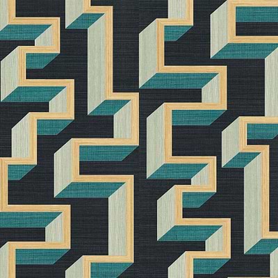 Detour-Tapete-Arte-Gold Teal-Meter (M1)-72703-Selected Wallpapers