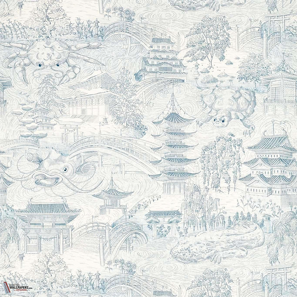 Eastern Palace-Tapete-Zoffany-Indigo-Meter (M1)-312987-Selected Wallpapers