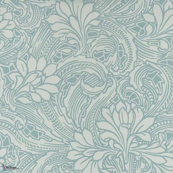 Eden-Wallpaper-1838 wallcoverings-Soft Teal-Roll-2311-173-03-Selected Wallpapers