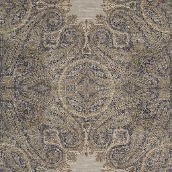 Elswick Paisley-Behang-Zoffany-Blue Umber-Meter (M1)-312645-Selected Wallpapers