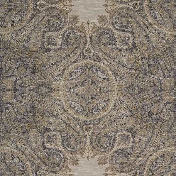 Elswick Paisley-Wallpaper-Zoffany-Blue Umber-Meter (M1)-312645-Selected Wallpapers