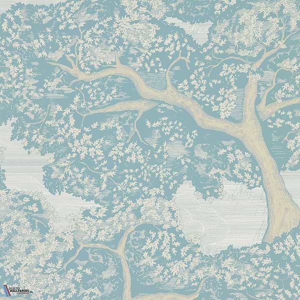 Eternal Oak-wallpaper-Harlequin-Skyblue/First Light-Roll-113023-Selected Wallpapers