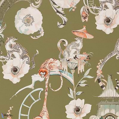 Euphoria Wallcovering-Tapete-Romo-Somerset Green-Rolle-W448/04-Selected Wallpapers