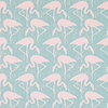 Flamingos-behang-Sanderson-Turquoise Pink-Rol-214569-Selected Wallpapers