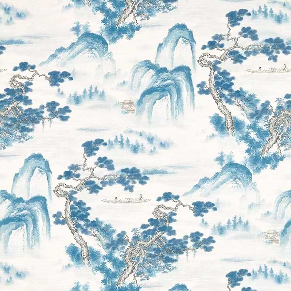 Floating Mountains-Tapete-Zoffany-Indigo-Meter (M1)-312984-Selected Wallpapers