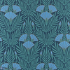 Floral Fanfare-Wallpaper-1838 wallcoverings-Cornflower Blue-Roll-2311-171-04-Selected Wallpapers