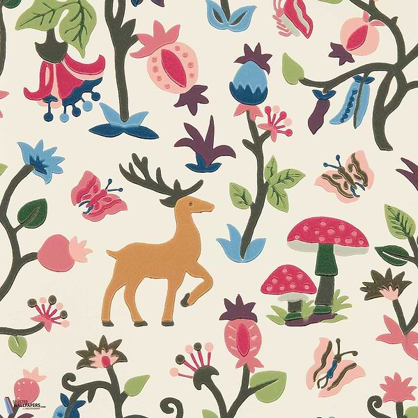 Forest of Dean-Tapete-Sanderson-Mulberry Multi-Rolle-217218-Selected Wallpapers