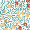 Fruit-Wallpaper-Morris & Co-Green Indigo / Madder-Roll-217085-Selected Wallpapers