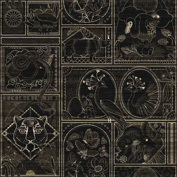 Golden Tiger-Tapete-Moooi-Ebony-Meter (M1)-MO4040-Selected Wallpapers
