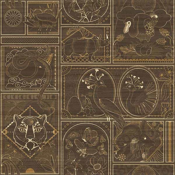 Golden Tiger-Tapete-Moooi-Makore-Meter (M1)-MO4042-Selected Wallpapers