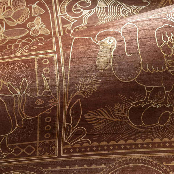 Golden Tiger-Tapete-Moooi-Selected Wallpapers