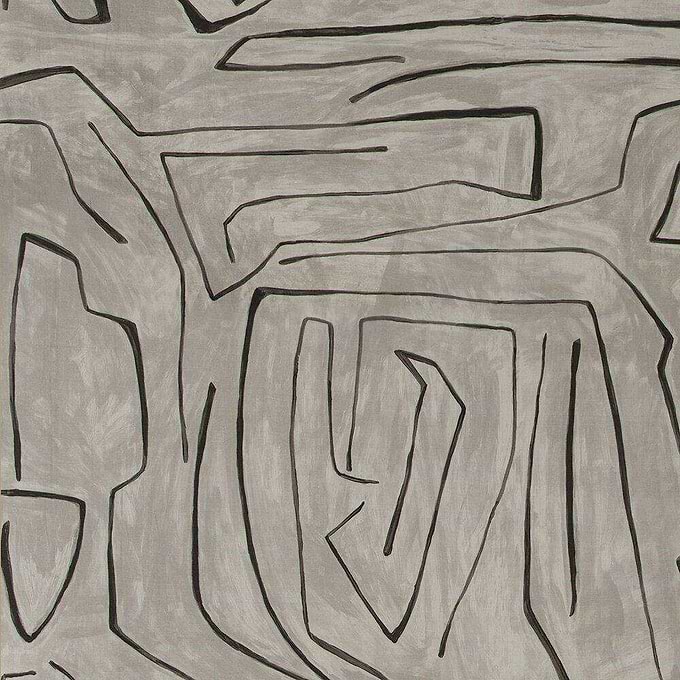 Graffito fabric-Kelly Wearstler-Graphite-Meter (M1)-GWF-3530.118-Selected Wallpapers