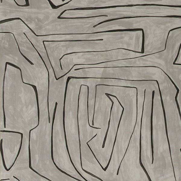 Graffito fabric-Kelly Wearstler-Graphite-Meter (M1)-GWF-3530.118-Selected Wallpapers