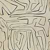 Graffito fabric-Kelly Wearstler-Linen/Onyx-Meter (M1)-GWF-3530.18-Selected Wallpapers