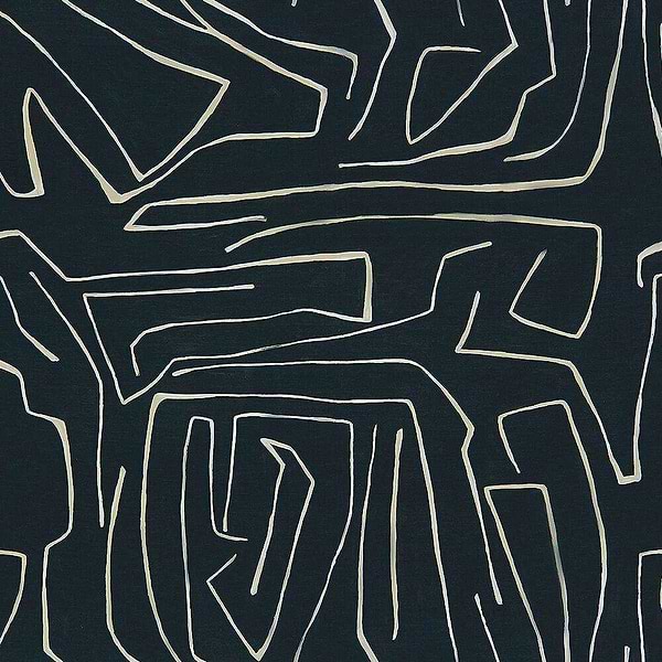 Graffito fabric-Kelly Wearstler-Onyx/Beige-Meter (M1)-GWF-3530.816-Selected Wallpapers