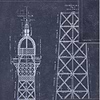 Grand Eiffel-Tapete-Mind the Gap-Blauw-300 cm (standaard)-WP20219-Selected Wallpapers