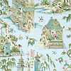 Grand Palace-Wallpaper-Thibaut-Spa Blue-Roll-T13615-Selected Wallpapers