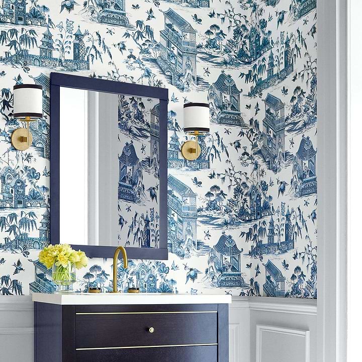 Grand Palace-Wallpaper-Thibaut-Selected Wallpapers