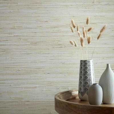 Grasscloth-Tapete-1838 wallcoverings-Selected Wallpapers